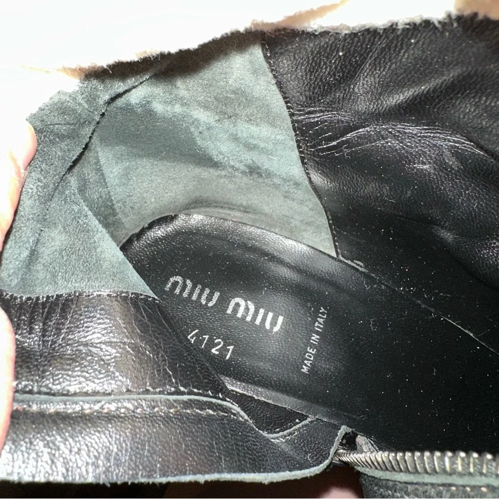 Miu Miu Leather Boots - Picture 5 of 8